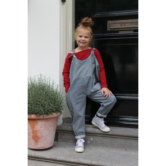 Vævet bomuld "Denim Oshkosh" kollektion striber