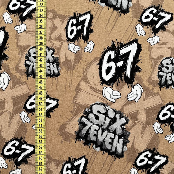 BIO-Bomuldsjersey "Six - Seven"