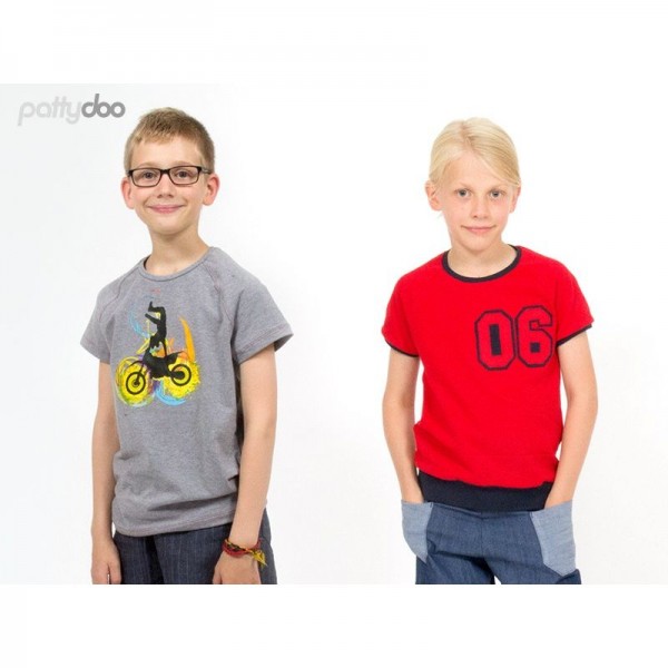Snitmønster Pattydoo Børne-T-Shirt “Maxi“ str 146 - 176