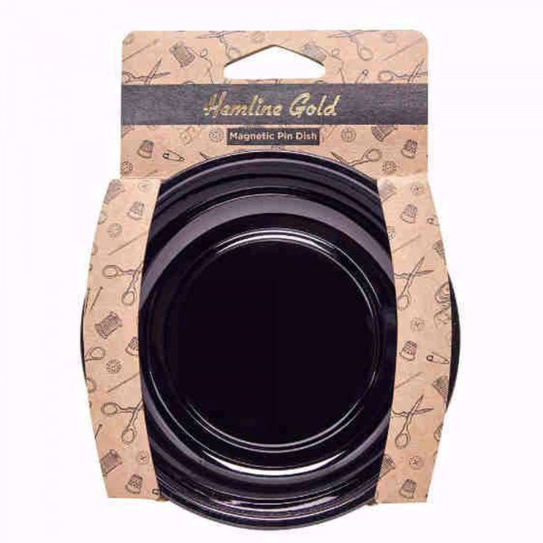 Hemline Gold Magnetskål sort Ø 10cm