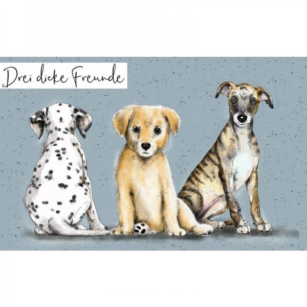 BIO-Jersey Panel "Drei Dicke Freunde" by Tante Gisi