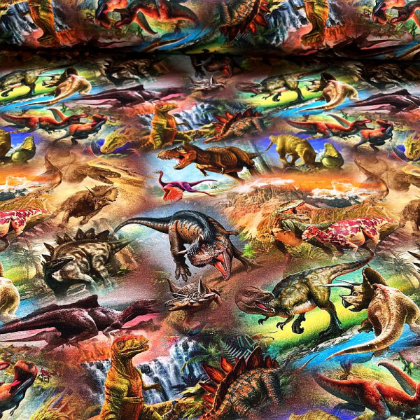 BIO-Bomuldsjersey "Farlige dinosaurer"
