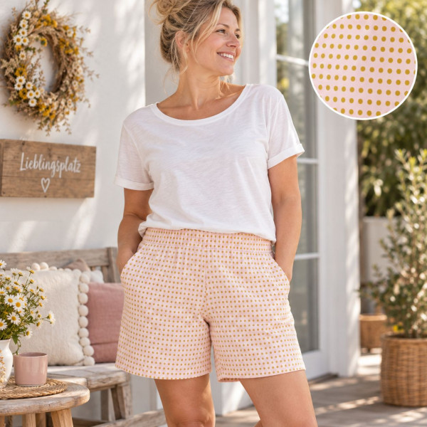 BIO-French Terry "Kitty Garden Dotties"