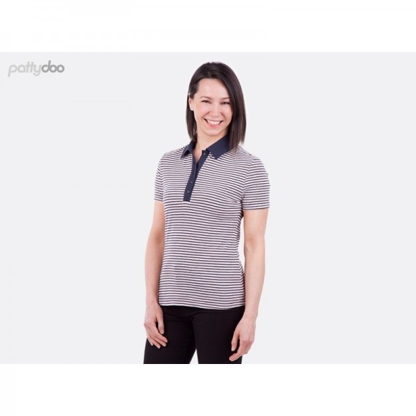 Snitmønster Dame-Polo-Shirt "Leslie" str 32 - 54 by pattydoo