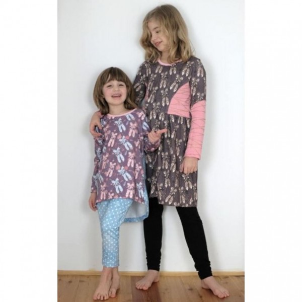 BIO-Bomuldsjersey "Ballettschuhe" brun