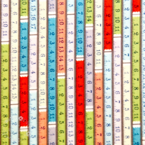 Bomuld “Sewing Room - measuring tape" by Amanda Murphy