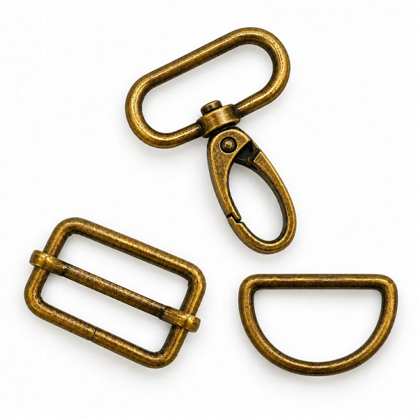 30mm Tasketilbehør kollektionen "Messing"