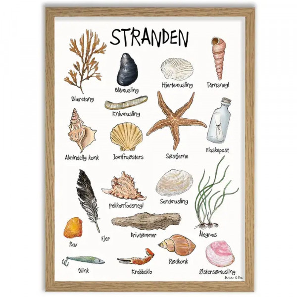Plakat "Stranden " DIN A3