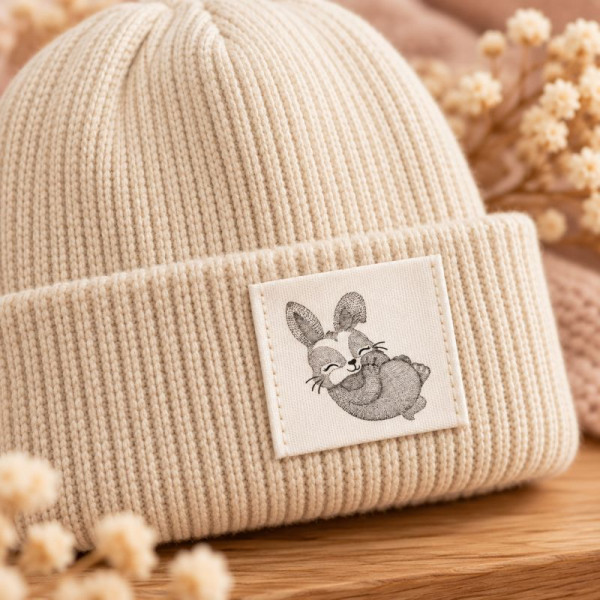Baumwolllabel "Hase"