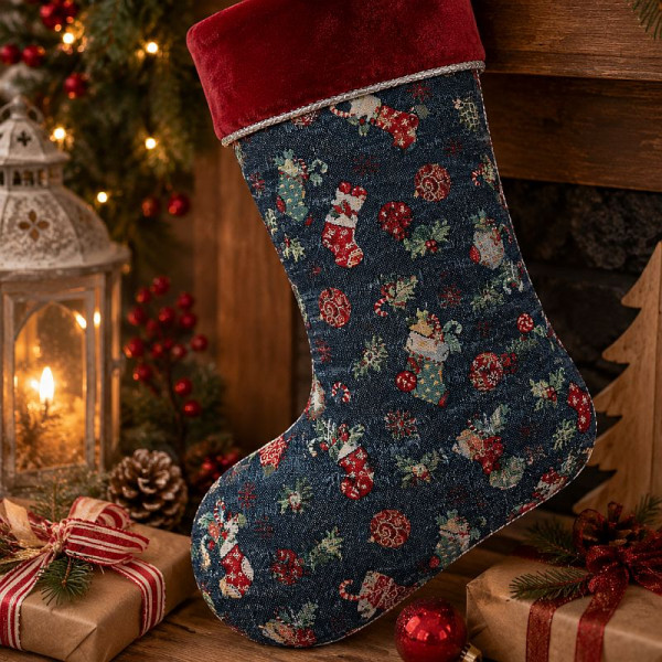 Gobelin med glitter "Nikolausstøvler"