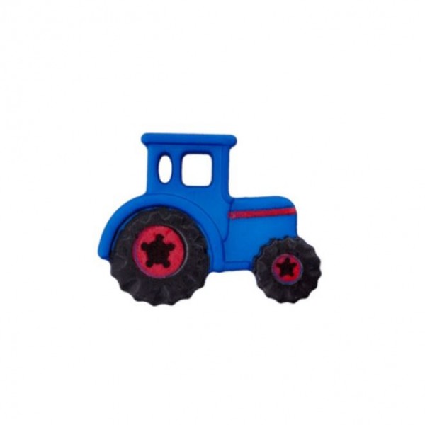 23 mm Øsken-Knap Traktor blå