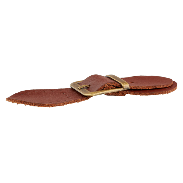 Læder-Lukning (11 cm) brun