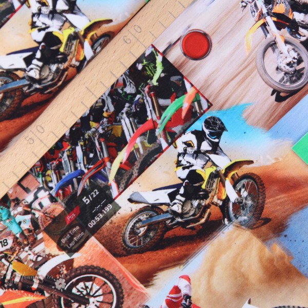 Bomuldsjersey "Motorcross"
