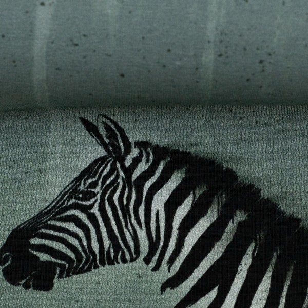 65 cm Bomuldsjersey-Panel "Wild Zebra" by Thorsten Berger