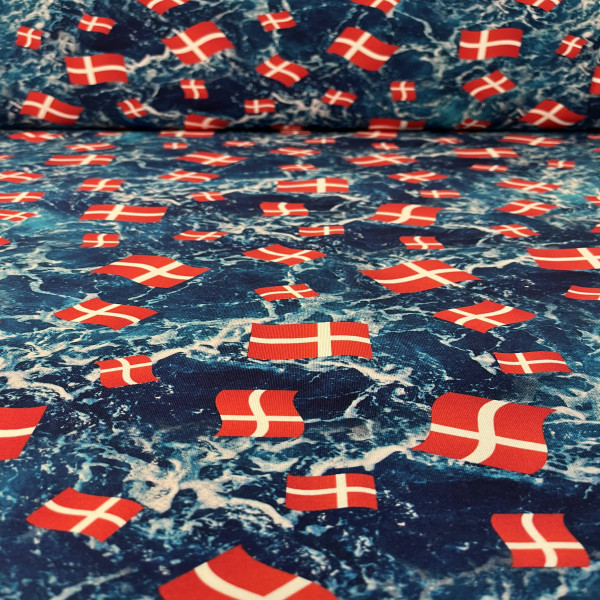 Bomuldsjersey "Dannebrog"