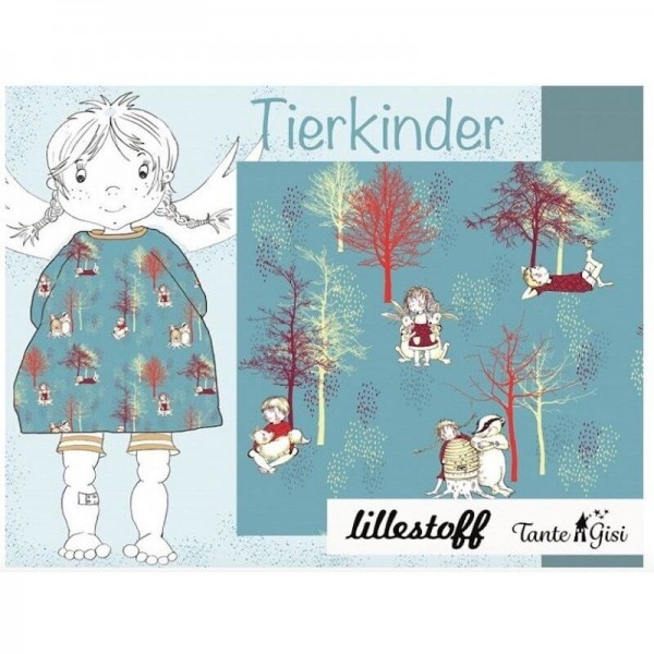 BIO-Bomuldsjersey “Tierkinder“ by Tante Gisi