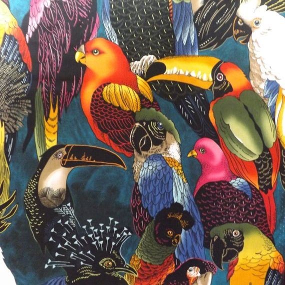 Bomuld "Exotic - Birds of a Feather" fra Alexander Henry