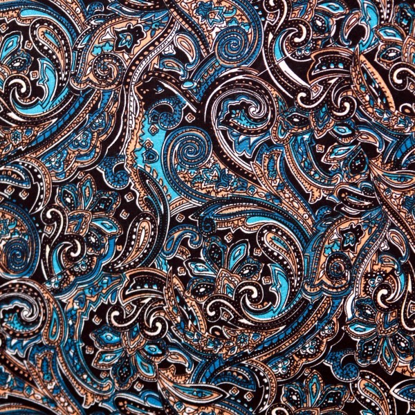 Vævet viscose "Paisley"