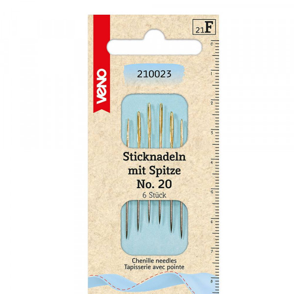 Broderinål med spids No. 20