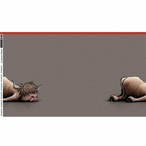 90cm French Terry Panel "UnMOOtivated“ von Thorsten Berger
