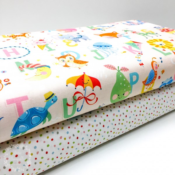 Bomuld “Storytime dots" by Brenda Walton
