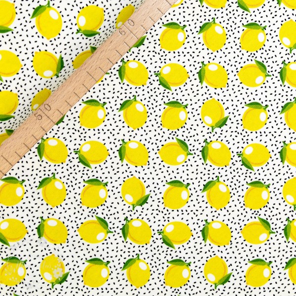 Bomuldsjersey "Citron" fra Fräulein von Julie