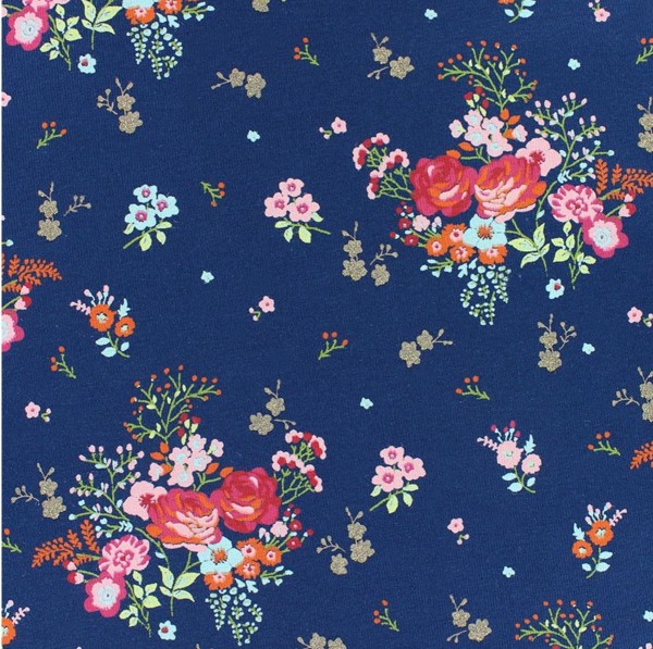 Bomuldsjersey "Fields of Flowers" by POPPY