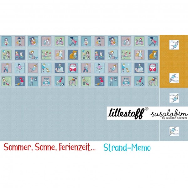 BIO-French Terry Panel "Strand Memo"