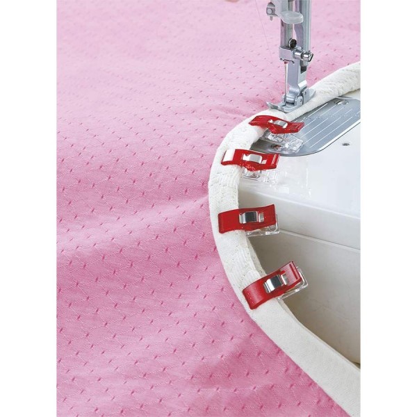 50 stk Clover Wonder Clips rød