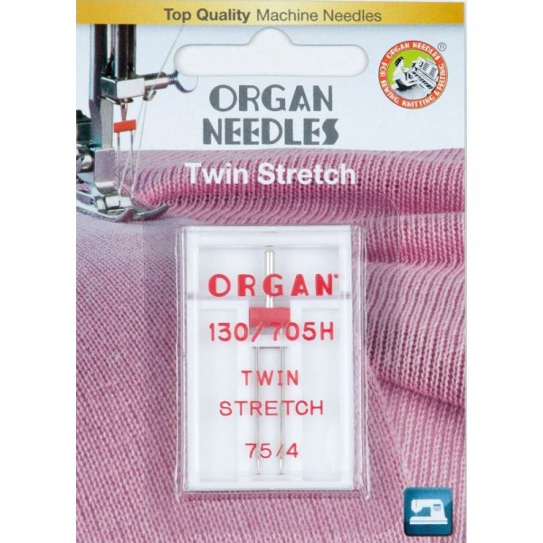 Maskine Nåle kollektion Tvilling Stretch fra Organ