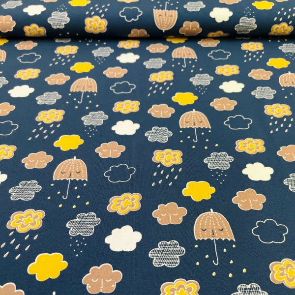 Bomuldsjersy "Regnvejrsdage"