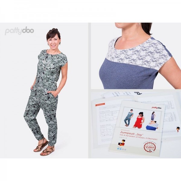 Snitmønster Pattydoo Jumpsuit “Joy“ str 32 - 48