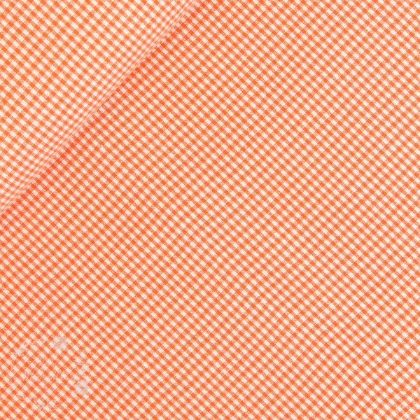 Bomuld ternet orange/hvid
