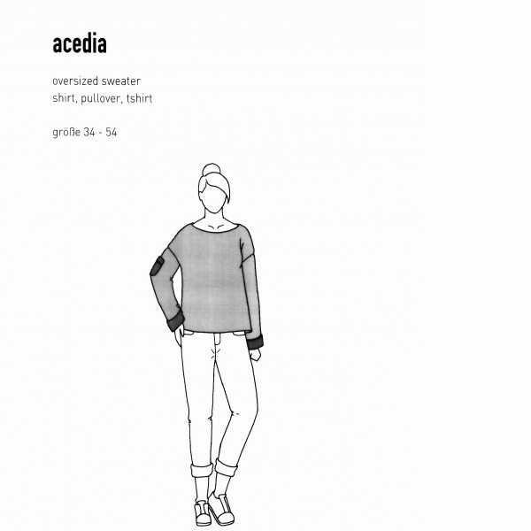 Snitmønster Dame-Pullover "Acedia" str 34 - 54