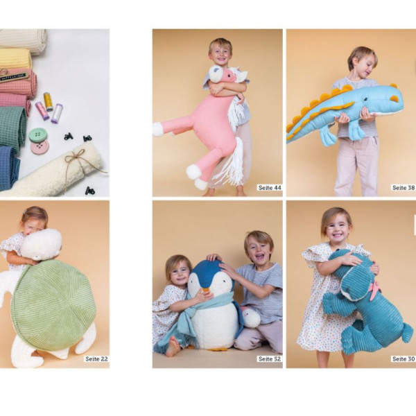 Bog "Kuschelgiganten nähen" – Seje BigFriends i skandinavisk look