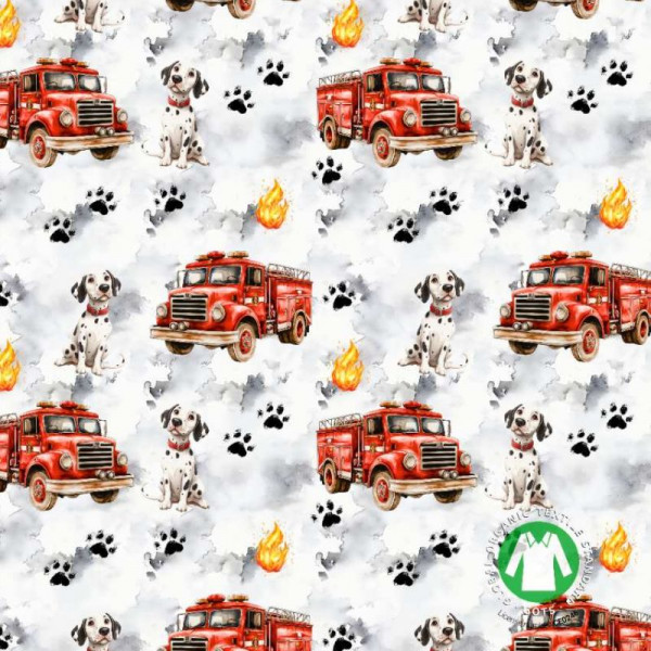 BIO-Bomuldsjersey "Dalmatian Firefighter"