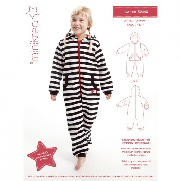 MiniKrea Snitmønster 50440 "Jumpsuit" str 0 - 10 Y