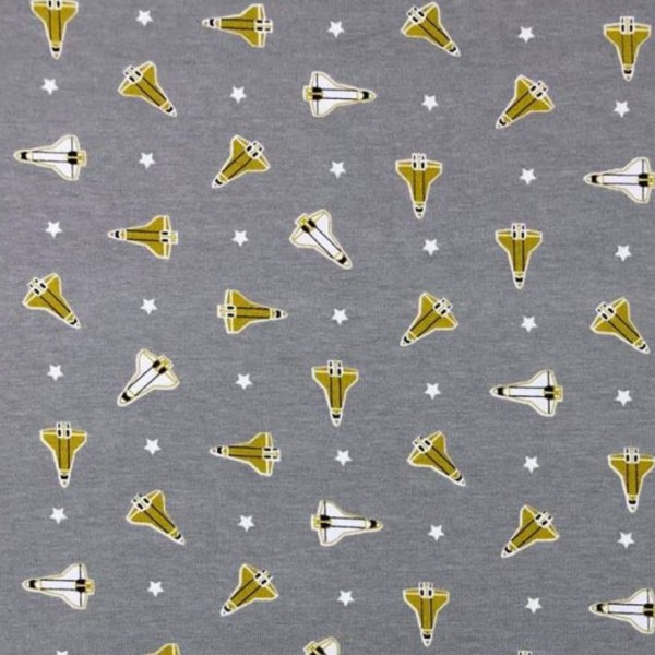 Bomuldsjersey “Glow in the dark - shuttle adventure“