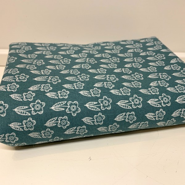 200 cm Bomuld “Whimsy Woodland" 12736-DK TURQ