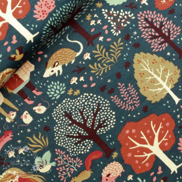 BIO-Interlock-Bomuldsjersey “Acorn Trail" fra Birch Fabrics