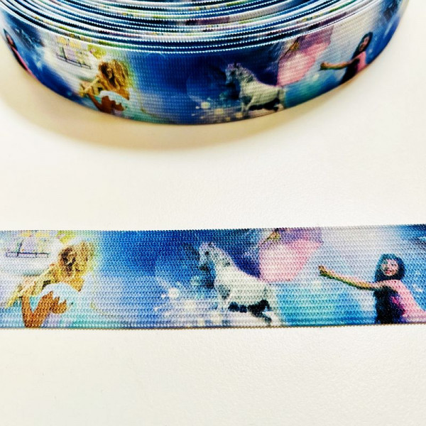 30mm Elastikband "Einhorn"