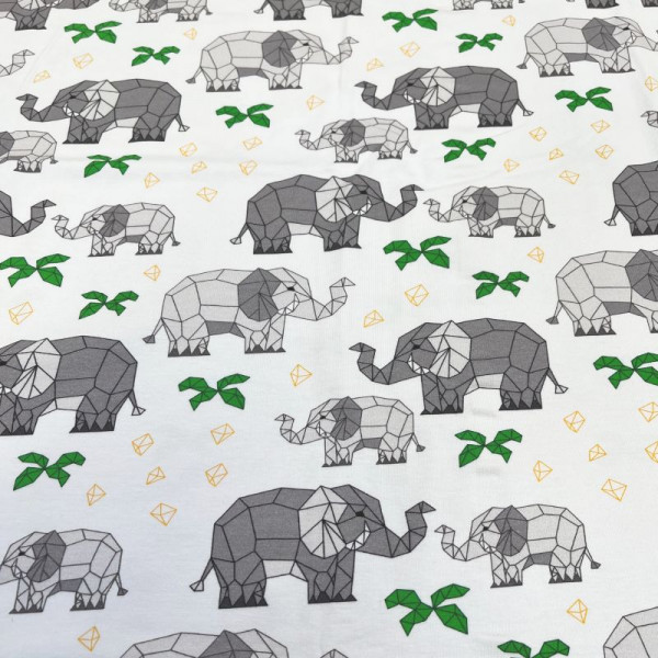 50 cm Bomuldsjersey "Elefant" fra Fräulein von...
