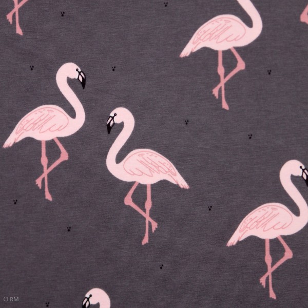 BIO-French Terry "Flamingos" by Bloome Copenhagen