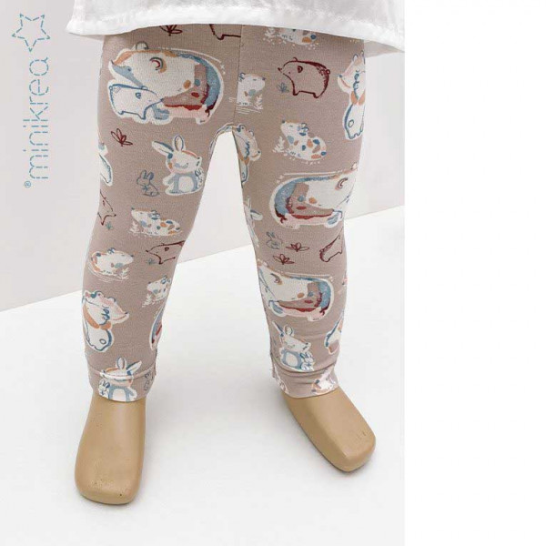 Papirmønster 120 "Unisex Baby Leggings" fra minikrea str 0 – 4 år ( 50 – 104 cm)