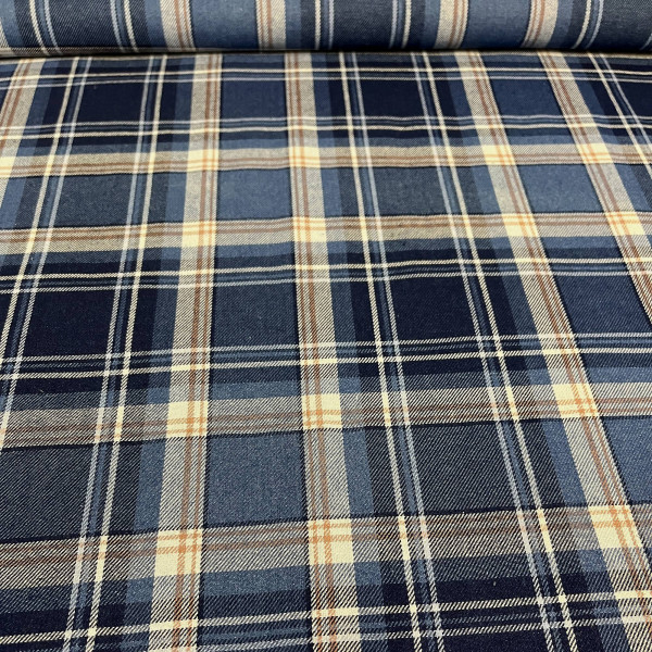 Flanel til skjorte ternet