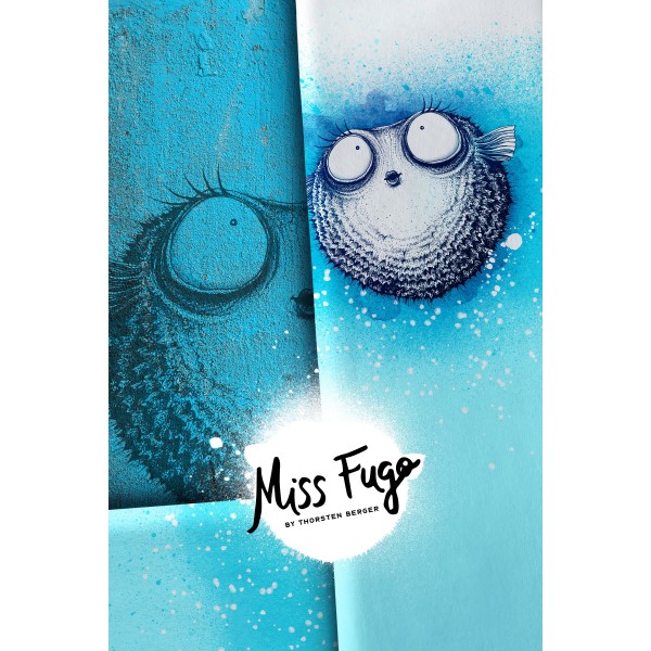 75cm French Terry-Panel "Miss Fugo" by Thorsten Berger