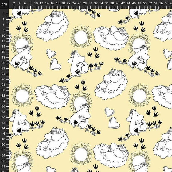 Bomuldsjersey "Moomin" 135-4
