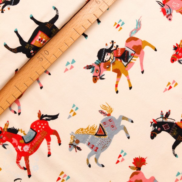BIO-Interlock-Bomuldsjersey "Wildland" fra Birch Fabrics