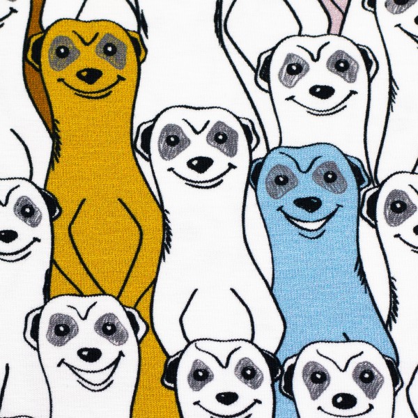Bomuldsjersey "Jesse" meerkats