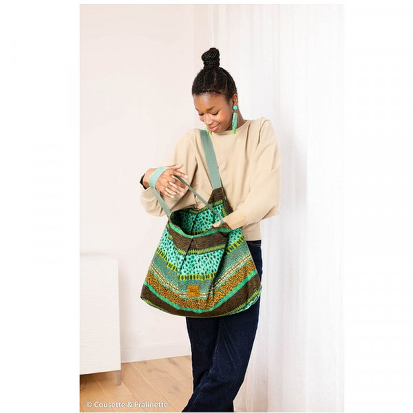 Blanding af viscose og hør "Wild stripes" soft